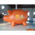 4m Full Digital Printing Orange Custom Shaped Balloons With Pig Shape For Trade Show